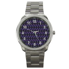 Psychedelic 70 S 1970 S Abstract Sport Metal Watch