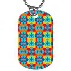 Pop Art Abstract Design Pattern Dog Tag (two Sides)