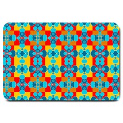 Pop Art Abstract Design Pattern Large Doormat 