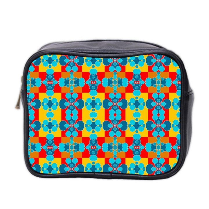 Pop Art Abstract Design Pattern Mini Toiletries Bag 2-Side