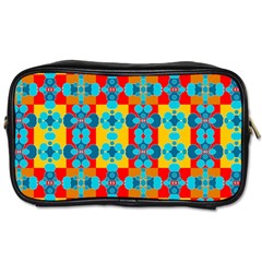 Pop Art Abstract Design Pattern Toiletries Bags 2-side by Nexatart