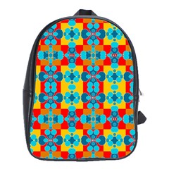 Pop Art Abstract Design Pattern School Bags (xl) 