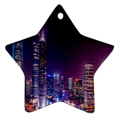 Raised Building Frame Star Ornament (two Sides) by Nexatart