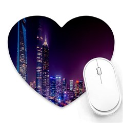 Raised Building Frame Heart Mousepads by Nexatart