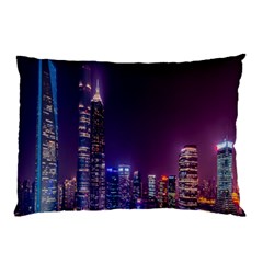 Raised Building Frame Pillow Case