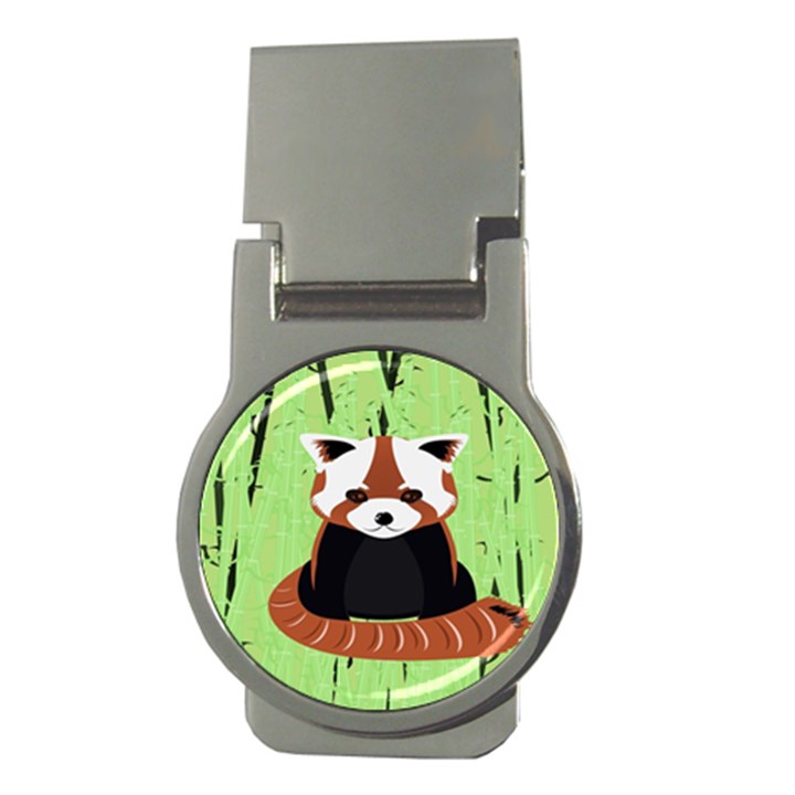 Red Panda Bamboo Firefox Animal Money Clips (Round) 