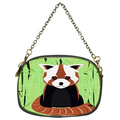 Red Panda Bamboo Firefox Animal Chain Purses (one Side)  by Nexatart