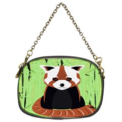 Red Panda Bamboo Firefox Animal Chain Purses (two Sides)  by Nexatart