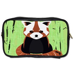 Red Panda Bamboo Firefox Animal Toiletries Bags by Nexatart