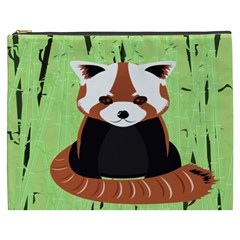 Red Panda Bamboo Firefox Animal Cosmetic Bag (xxxl)  by Nexatart