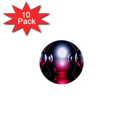 Red 3d  Computer Work 1  Mini Magnet (10 pack) 