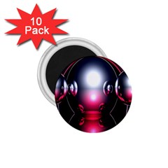 Red 3d  Computer Work 1.75  Magnets (10 pack) 