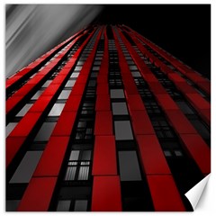 Red Building City Canvas 12  X 12   by Nexatart