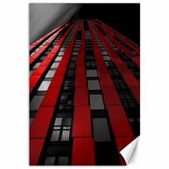 Red Building City Canvas 12  X 18   by Nexatart