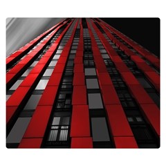 Red Building City Double Sided Flano Blanket (small)  by Nexatart