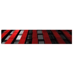 Red Building City Flano Scarf (small) by Nexatart