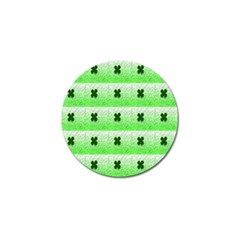 Shamrock Pattern Background Golf Ball Marker (4 pack)