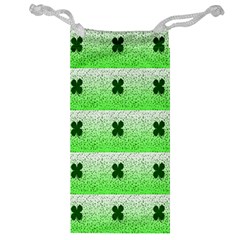 Shamrock Pattern Background Jewelry Bag