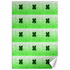 Shamrock Pattern Background Canvas 20  x 30  