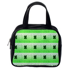 Shamrock Pattern Background Classic Handbags (One Side)