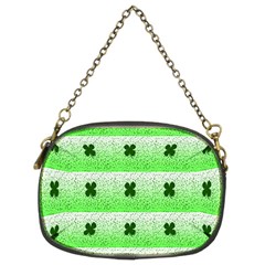 Shamrock Pattern Background Chain Purses (Two Sides) 