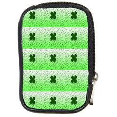 Shamrock Pattern Background Compact Camera Cases