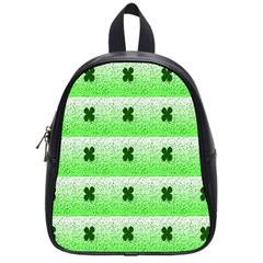 Shamrock Pattern Background School Bags (Small) 