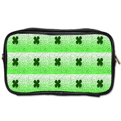 Shamrock Pattern Background Toiletries Bags