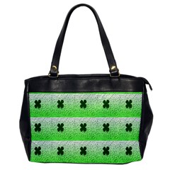 Shamrock Pattern Background Office Handbags