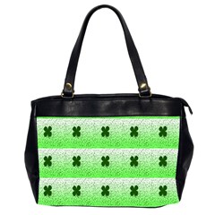 Shamrock Pattern Background Office Handbags (2 Sides) 