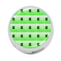 Shamrock Pattern Background 4-port Usb Hub (one Side) by Nexatart