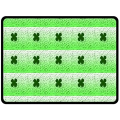 Shamrock Pattern Background Fleece Blanket (large)  by Nexatart