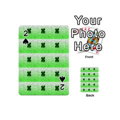 Shamrock Pattern Background Playing Cards 54 (Mini) 