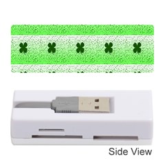 Shamrock Pattern Background Memory Card Reader (Stick) 