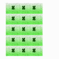 Shamrock Pattern Background Small Garden Flag (Two Sides)