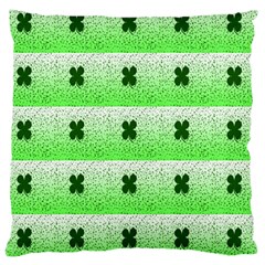 Shamrock Pattern Background Large Cushion Case (Two Sides)