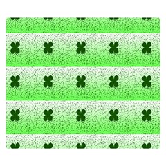 Shamrock Pattern Background Double Sided Flano Blanket (Small) 