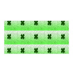 Shamrock Pattern Background Satin Wrap