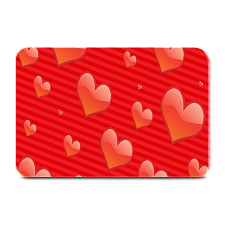 Red Hearts Plate Mats