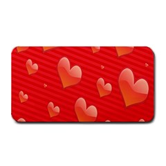 Red Hearts Medium Bar Mats by Nexatart