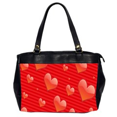 Red Hearts Office Handbags (2 Sides) 