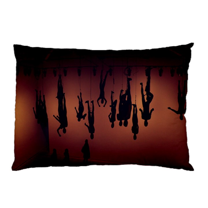 Silhouette Of Circus People Pillow Case