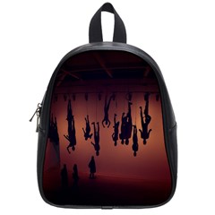 Silhouette Of Circus People School Bags (small) 