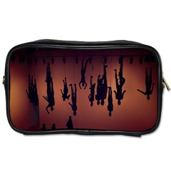 Silhouette Of Circus People Toiletries Bags 2-side