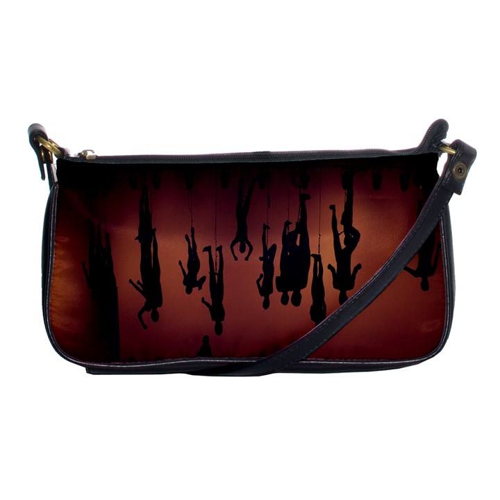 Silhouette Of Circus People Shoulder Clutch Bags