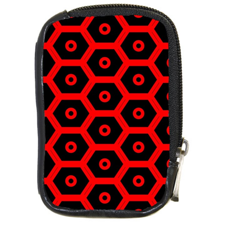 Red Bee Hive Texture Compact Camera Cases