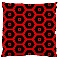 Red Bee Hive Texture Large Cushion Case (two Sides) by Nexatart