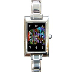 Science Center Rectangle Italian Charm Watch