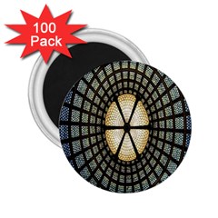 Stained Glass Colorful Glass 2 25  Magnets (100 Pack)  by Nexatart