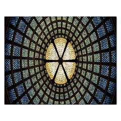 Stained Glass Colorful Glass Rectangular Jigsaw Puzzl by Nexatart